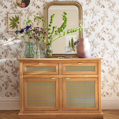 Spiegel in massief mangohout 60x90 cm, Afsan LA REDOUTE INTERIEURS