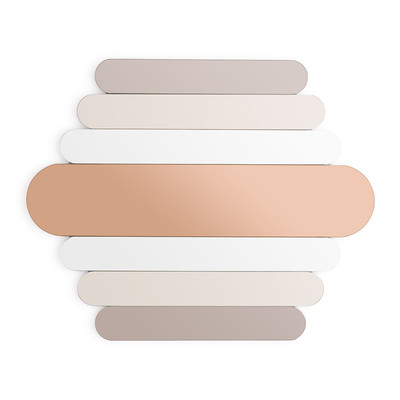 Miroir géométrique coloré H90, Hila AM.PM