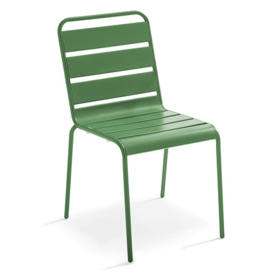 Chaise de jardin en métal, PALAVAS OVIALA