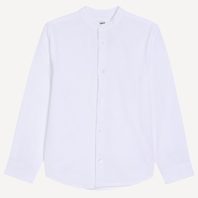 Shirt met Maokraag, katoen/linnen LA REDOUTE COLLECTIONS