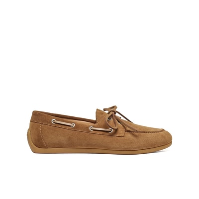 Chaussures bateau en cuir suédé, ADDISSE GEOX