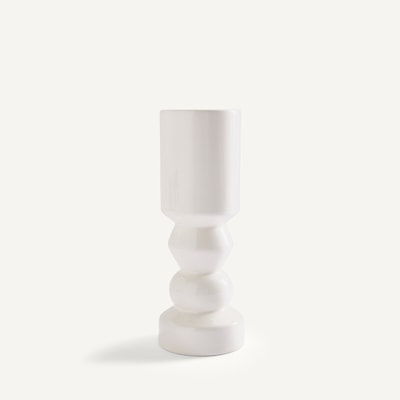 Bougeoir en faïence émaillée, hauteur 27 cm, CEFALU AM.PM