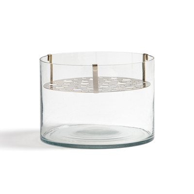 Vaso in vetro e metallo, Planta AM.PM