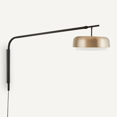 Wandlamp op afstand in metaal ijzer, Clepsos AM.PM
