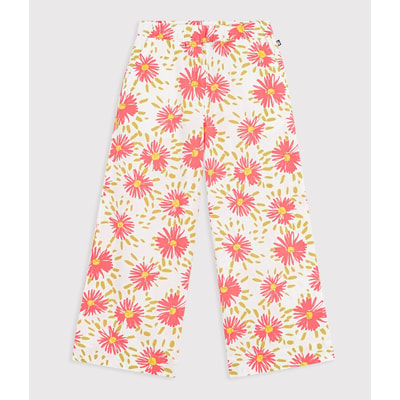 Gebloemde katoenen broek PETIT BATEAU