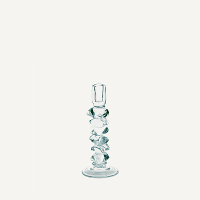 Bougeoir en verre transparent, H29,5 cm, Qimera AM.PM