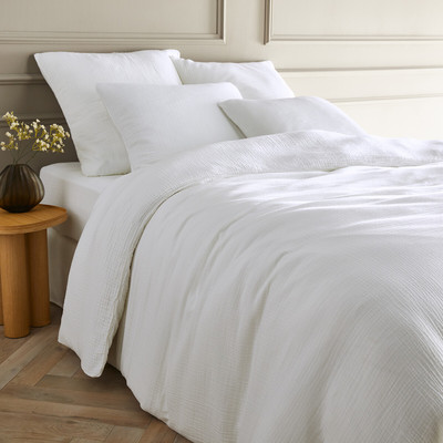 Yafa 100% Organic Cotton Muslin 200 Thread Count Duvet Cover AM.PM