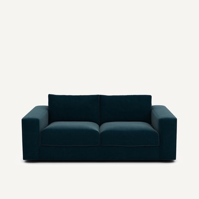 Kompaktes 3-Sitzer-Sofa Skander, Velours AM.PM