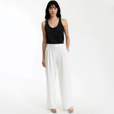 Wijde broek met plooien LA REDOUTE COLLECTIONS