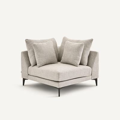 Canapé d'angle en mélange texturé, MODERNISTE, design Emmanuel Gallina AM.PM