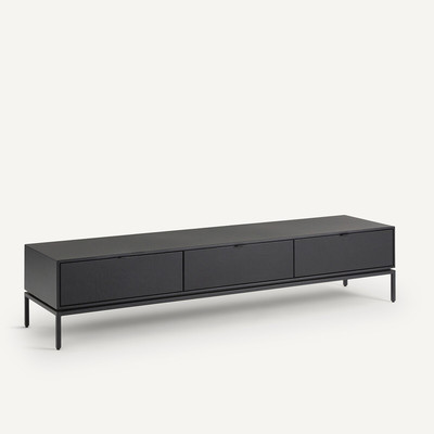 Réalto Metal and Leather Sideboard TV Cabinet AM.PM