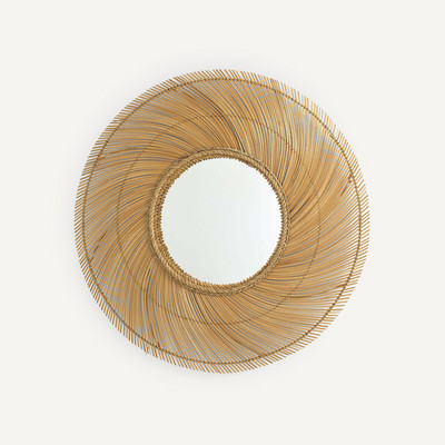 Miroir XXL bâton de noix de coco ø 90cm Tiara AM.PM