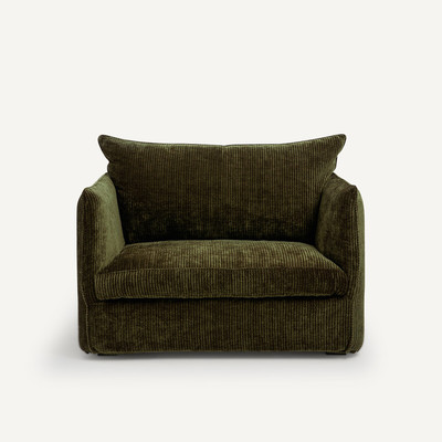 Fauteuil XL velours côtelé, Néo Chiquito AM.PM