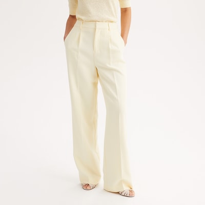 Losse broek met wijde pijpen en hoge taille ANNE WEYBURN