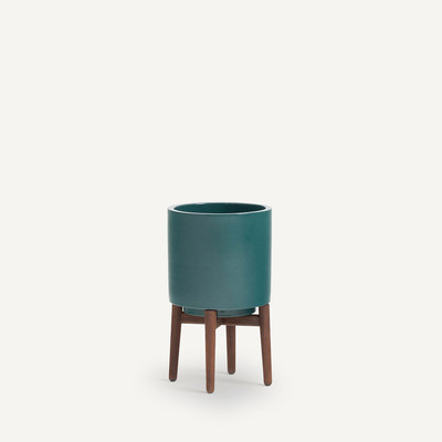 Portavaso con piedi in noce H43 cm, Florian AM.PM