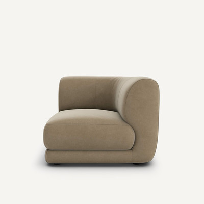Hoekbank in fluweel, Sister design E.Gallina AM.PM