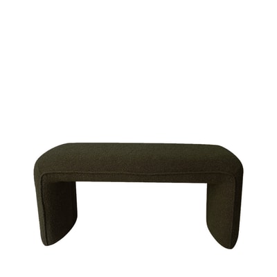 Banc rembourré en tissu bouclette L100cm- FULL DRAWER