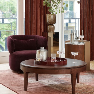 Fauteuil en velours, MODALIE, design Emmanuel Gallina AM.PM X EMMANUEL GALLINA