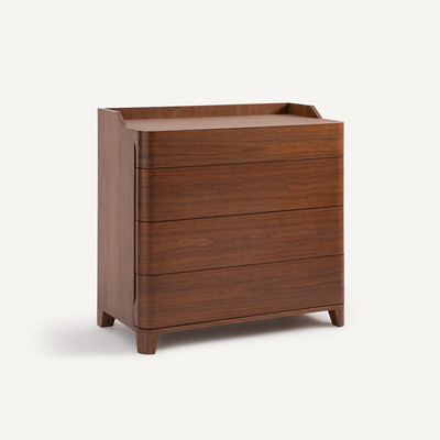 Commode en plaqué noyer, JUNIUS, design Emmanuel Gallina AM.PM