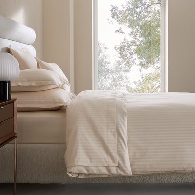 Housse de couette en satin de coton 200 fils, GALOR AM.PM