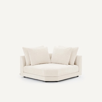 Modulair hoekelement in chenille fluweel, TIBERIO AM.PM