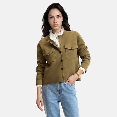 Strickjacke aus Milano-Strick aus Wolle und Baumwolle LA REDOUTE COLLECTIONS