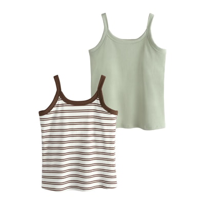 Débardeur à soutien-gorge intégré, lot de 2 NEXT