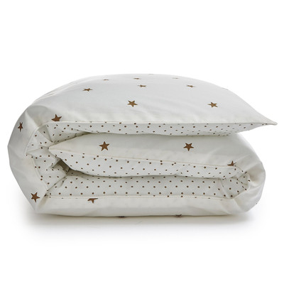 Stella Star 100% Organic Cotton 400 Thread Count Cot Duvet Cover AM.PM