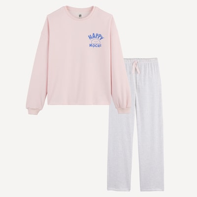 Mochi Print Fleece Långärmad Pyjamas LA REDOUTE COLLECTIONS