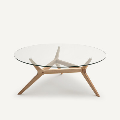 Table basse chêne Ø90 cm, Maricielo AM.PM