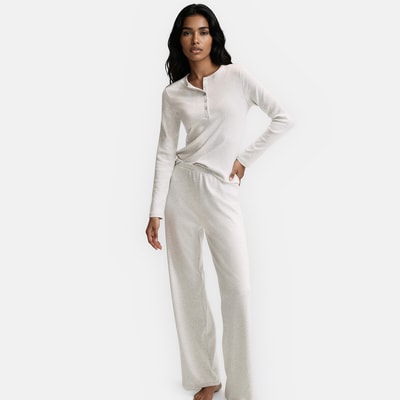 Zweiteiliger Pyjama aus Rippenstrick LA REDOUTE COLLECTIONS