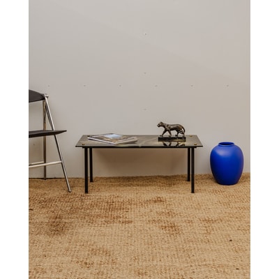 Table basse Lasco noire Donna N°820 - Bon état DEBONGOUT