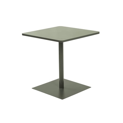 Table de jardin bistrot carré acier 2 places 70 cm intérieur/extérieur  OREA SWEEEK