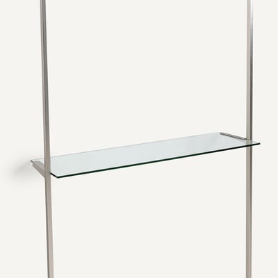 Regalboden Archivita XL, gehärtetes Glas, B. 110 cm AM.PM