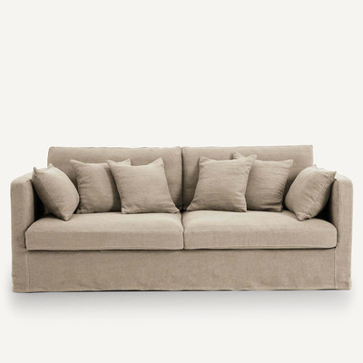 Fodera per divano lino spesso stonewashed Neo Kinkajou AM.PM