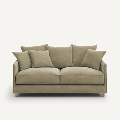 Sofá-cama compacto. em veludo stonewashed, Lazare AM.PM