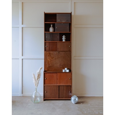 Bibliothèque haute en bois Madeleine N°695 - Bon état DEBONGOUT