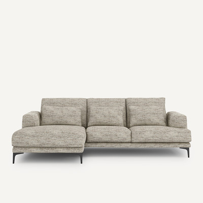 Ecksofa Marsile mit Ecke links, Chevron meliert AM.PM