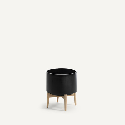 Vaso com suporte em hévea, alt. 42 cm, Florian AM.PM