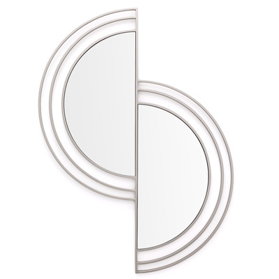 Miroir déstructuré nickel satiné H120, Caius AM.PM