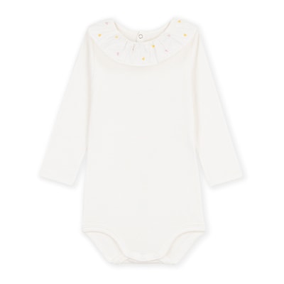 Geboorte romper met lange mouwen PETIT BATEAU