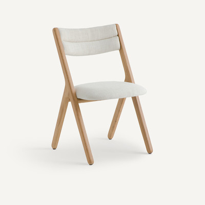 Sedia in rovere massiccio, Camminata, design E. Gallina AM.PM