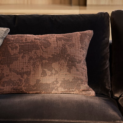 Copricuscino in cotone jacquard, LIV AM.PM