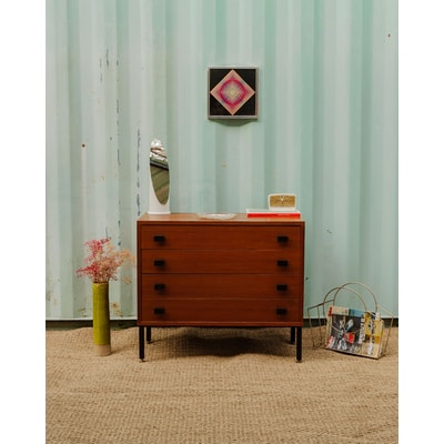 Commode en bois Olga N°330 - Bon état DEBONGOUT