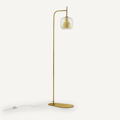 Leeslamp in gesneden glas design E.Gallina, Mistinguett AM.PM