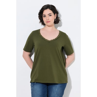 T-shirt avec dentelle ULLA POPKEN