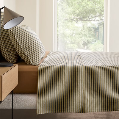 Drap plat en percale lavée 120 fils, JALIANI AM.PM