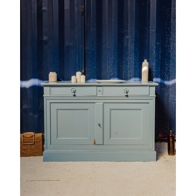 Buffet en bois bleu Gilbert N°806 - Bon état DEBONGOUT