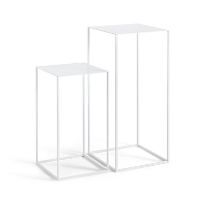 Romy Set of 2 Lacquered Metal Nesting Side Tables AM.PM