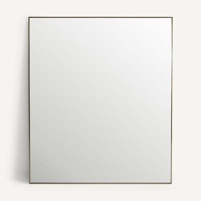 Miroir métal acier laiton vieilli H140cm, Caligone AM.PM